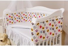Постільний комплект 8 ел Twins 3D Funny Stars (бампер мембрана) 4079-S-004, violet